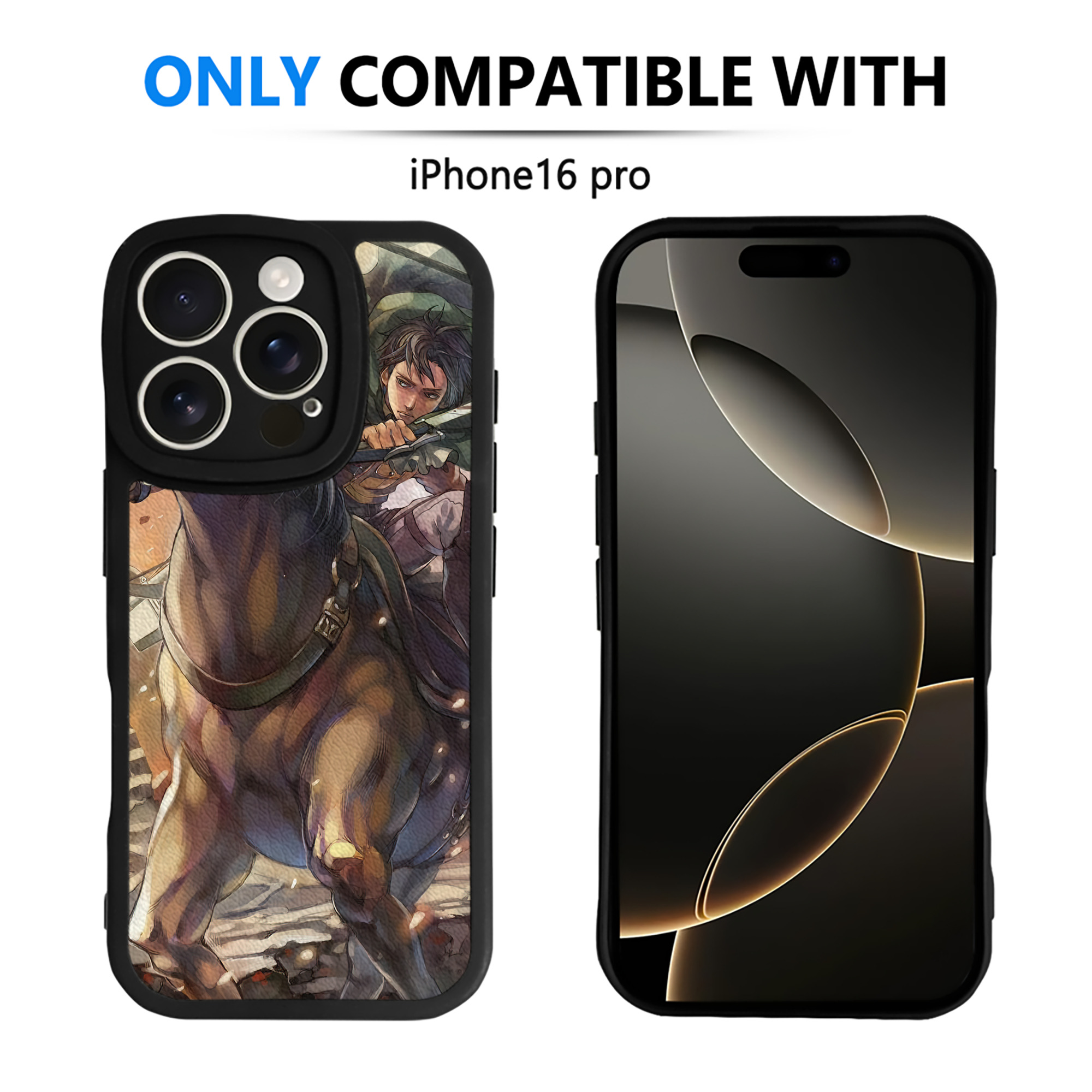 （画像用） 進撃の巨人 Attack on Titan 【iPhone 16シリーズ対応】シリコンスマホケース（レザー調） 材質：シリコン